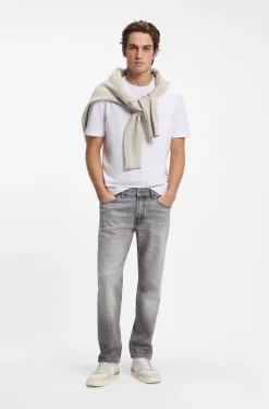 Maine regular-fit jeans in grey comfort-stretch denim