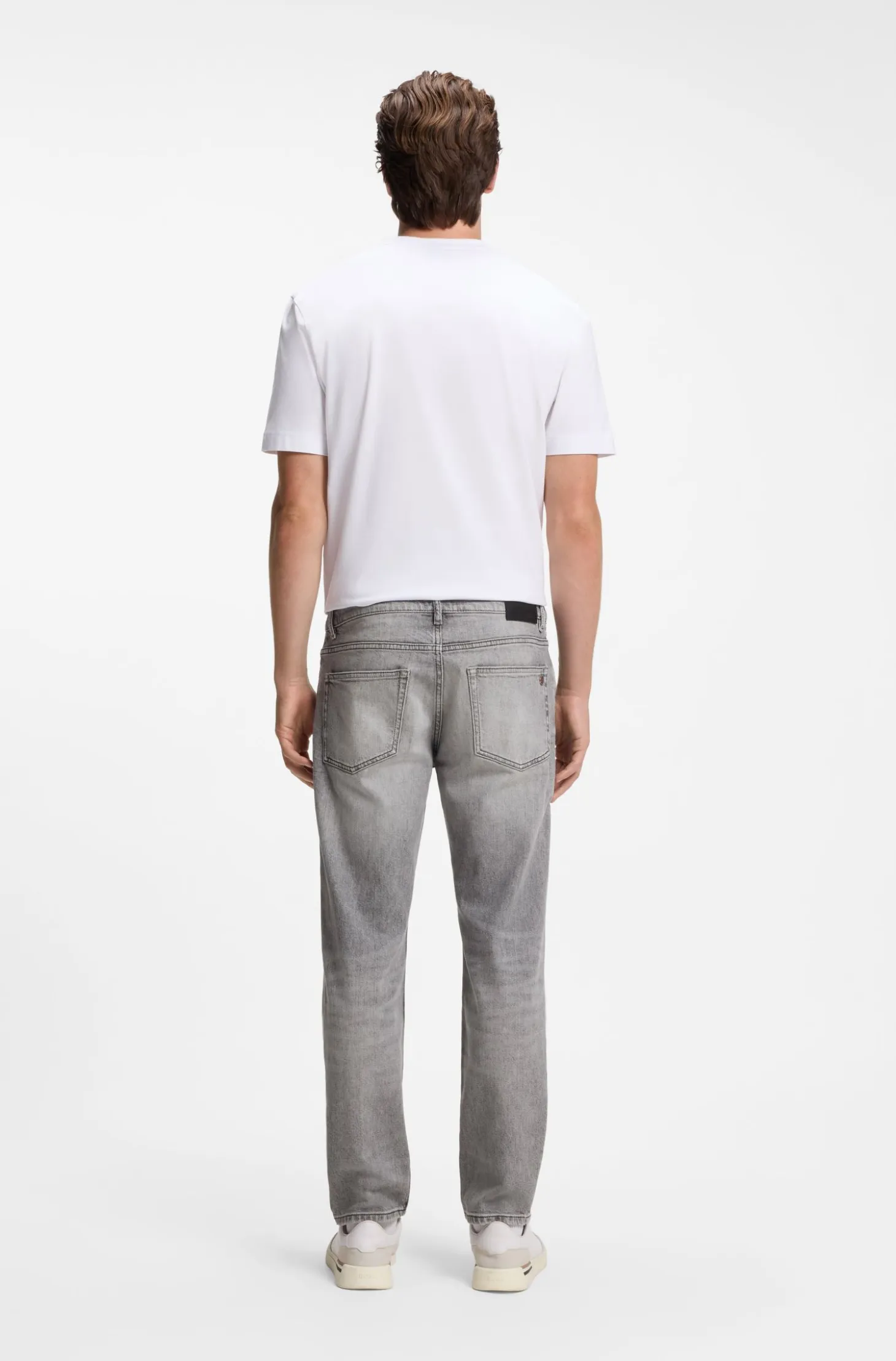 Maine regular-fit jeans in grey comfort-stretch denim