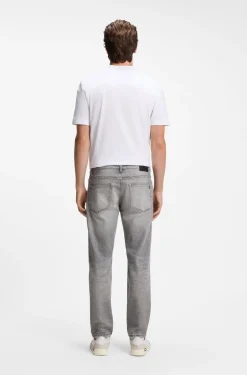 Maine regular-fit jeans in grey comfort-stretch denim