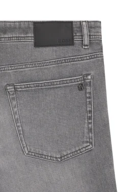Maine regular-fit jeans in grey comfort-stretch denim