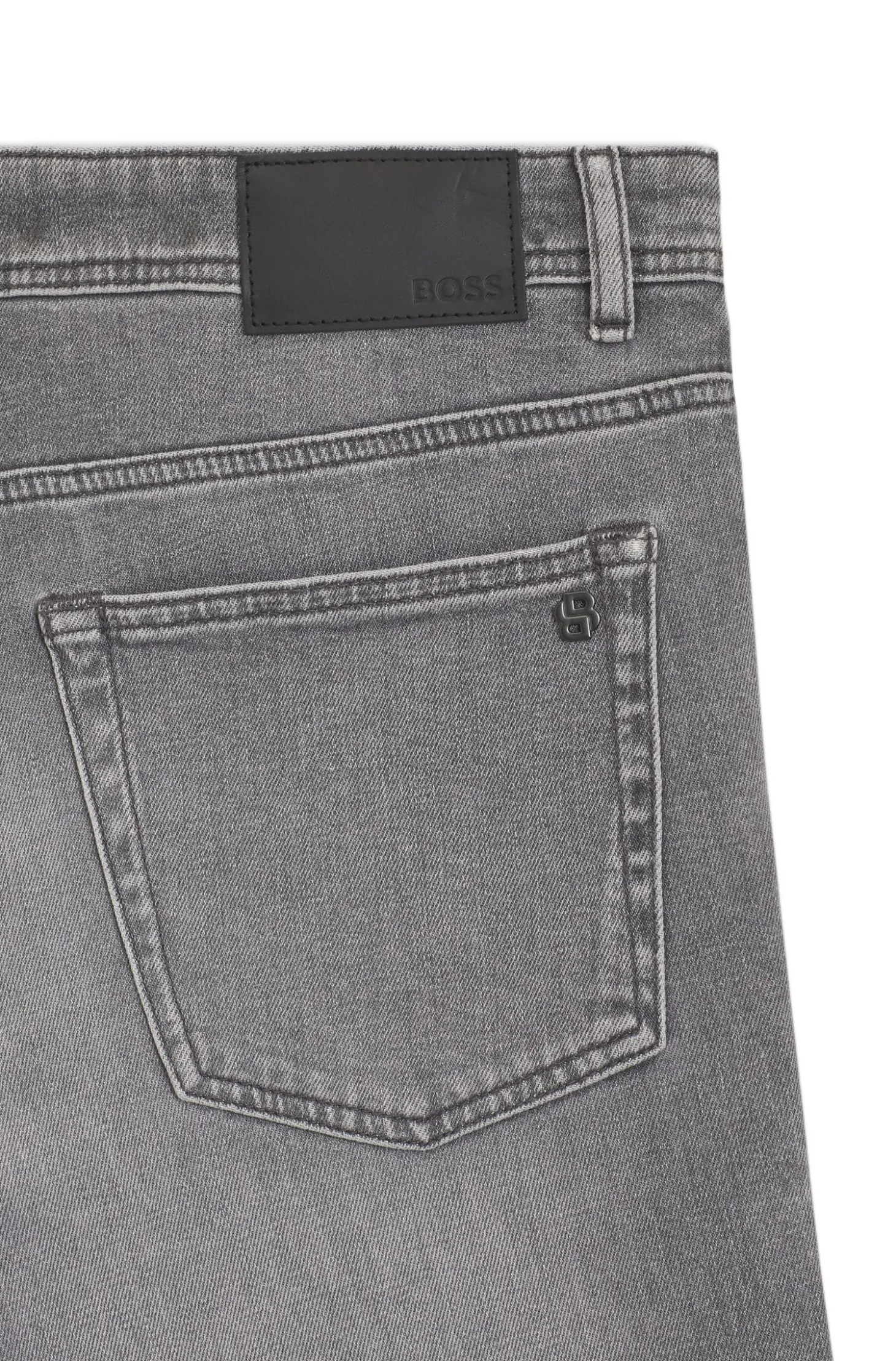 Maine regular-fit jeans in grey comfort-stretch denim
