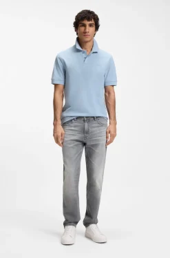 Maine regular-fit jeans in grey comfort-stretch denim