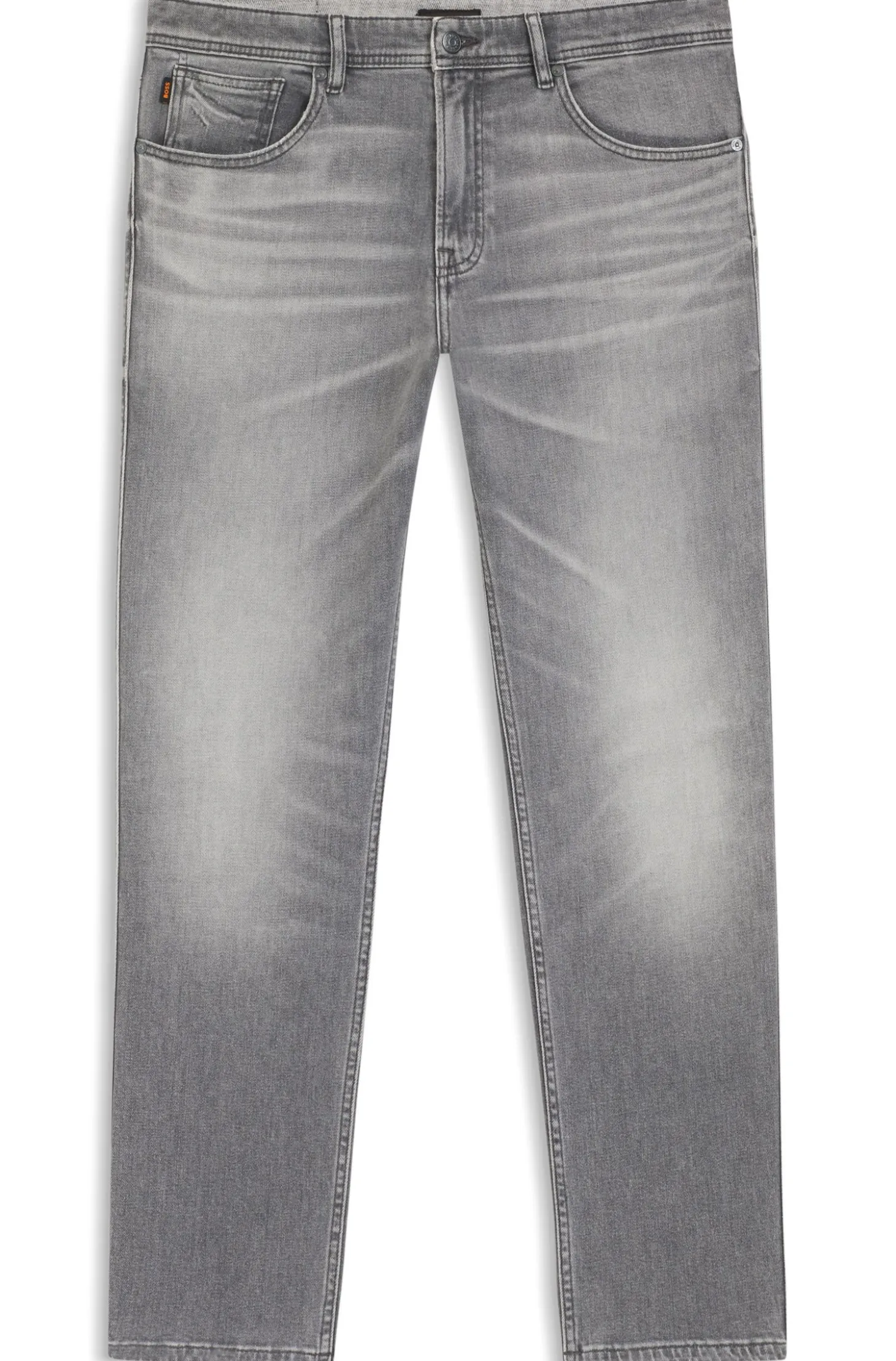 Maine regular-fit jeans in grey comfort-stretch denim