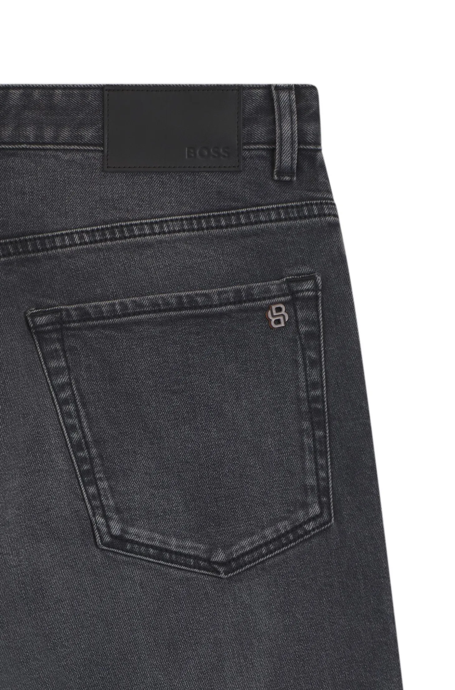 Maine regular-fit jeans in grey comfort-stretch denim