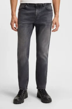 Maine regular-fit jeans in grey comfort-stretch denim