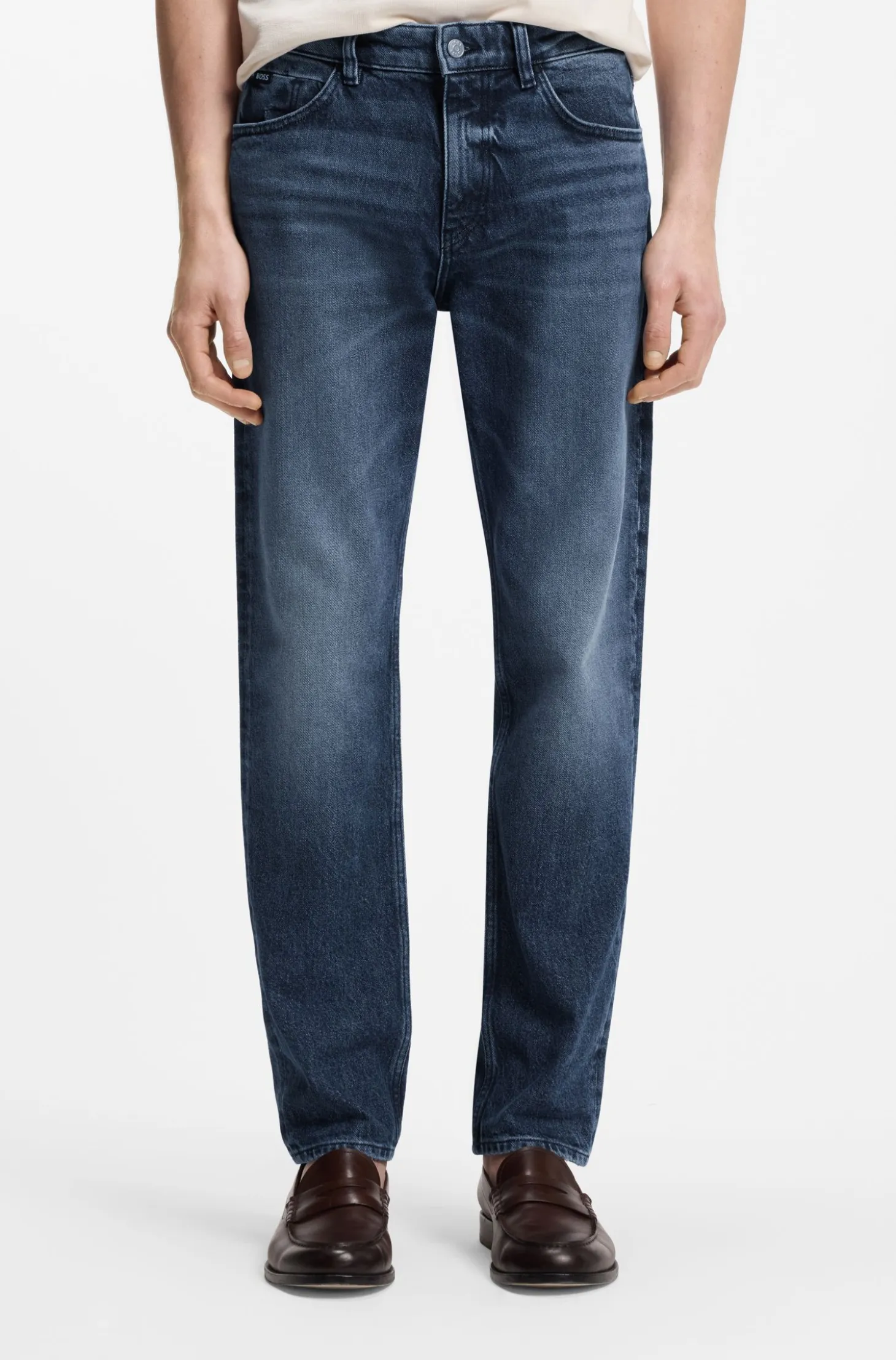 Maine regular-fit jeans in indigo denim