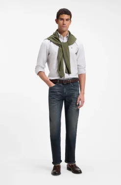 Maine Regular-fit jeans in indigo stretch cotton-blend