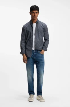 Maine regular-fit jeans in soft-motion denim