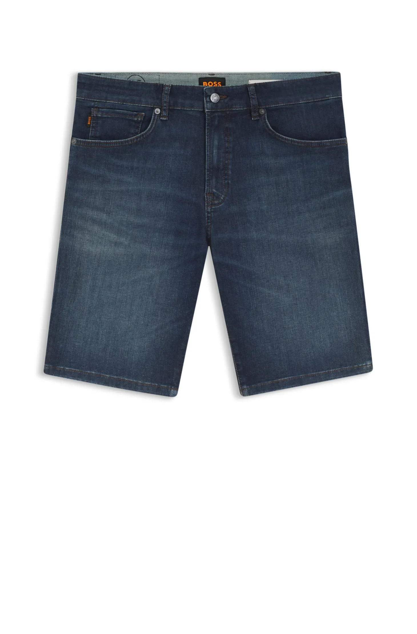 Maine regular-fit shorts in blue soft-motion denim