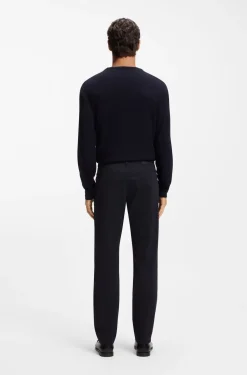 Maine regular-fit trousers in stretch-cotton twill
