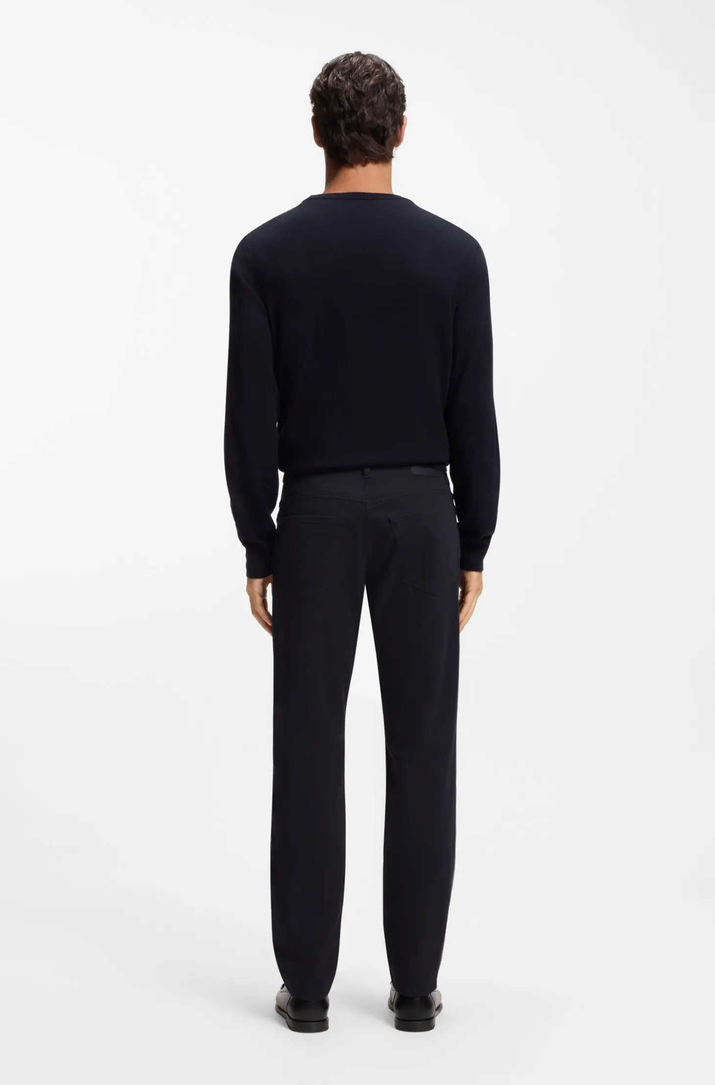 Maine regular-fit trousers in stretch-cotton twill
