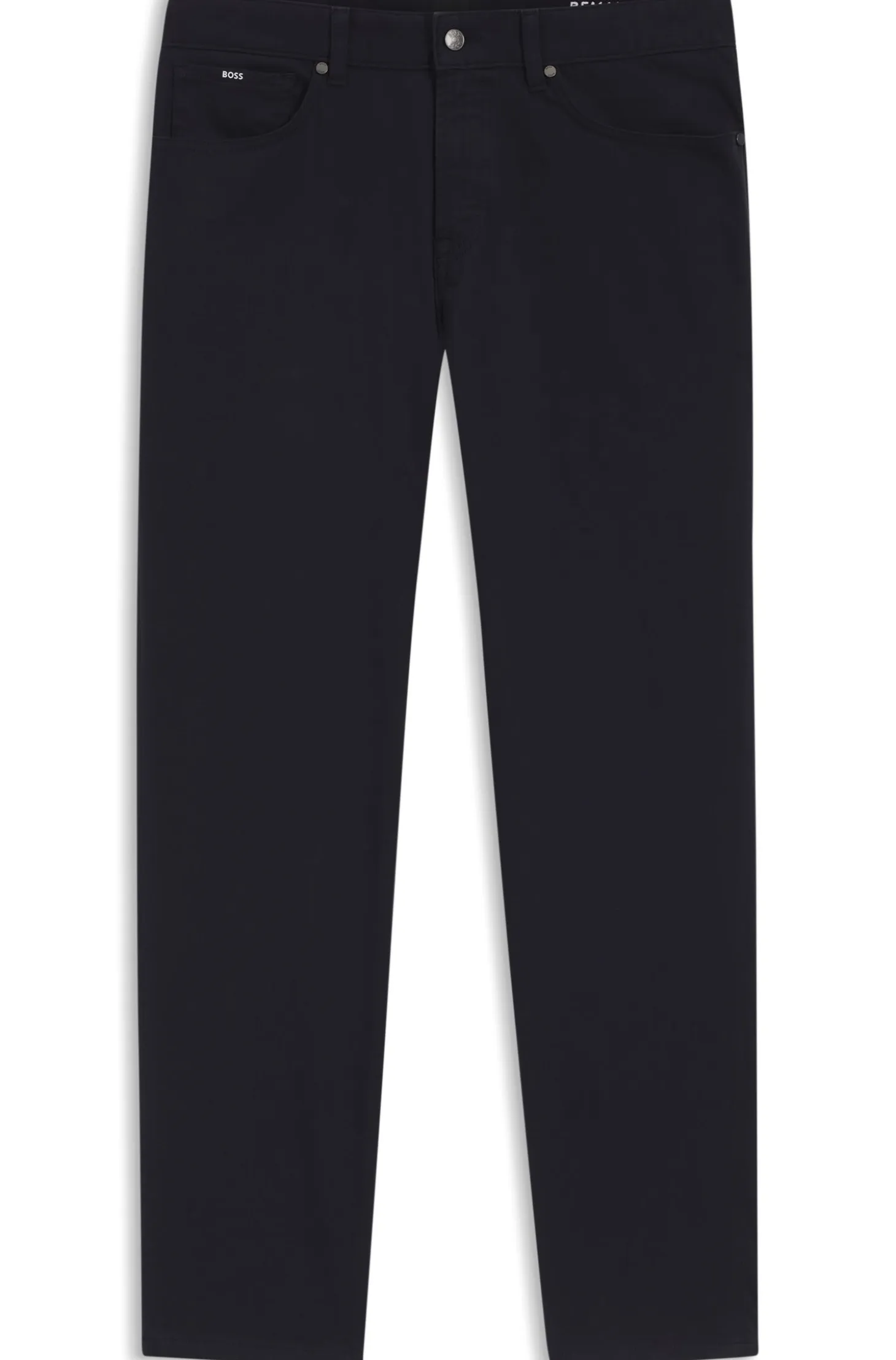 Maine regular-fit trousers in stretch-cotton twill