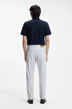 Maine regular-fit trousers in stretch-cotton dobby fabric
