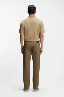 Maine regular-fit trousers in stretch-cotton twill