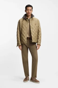 Maine regular-fit trousers in stretch-cotton twill
