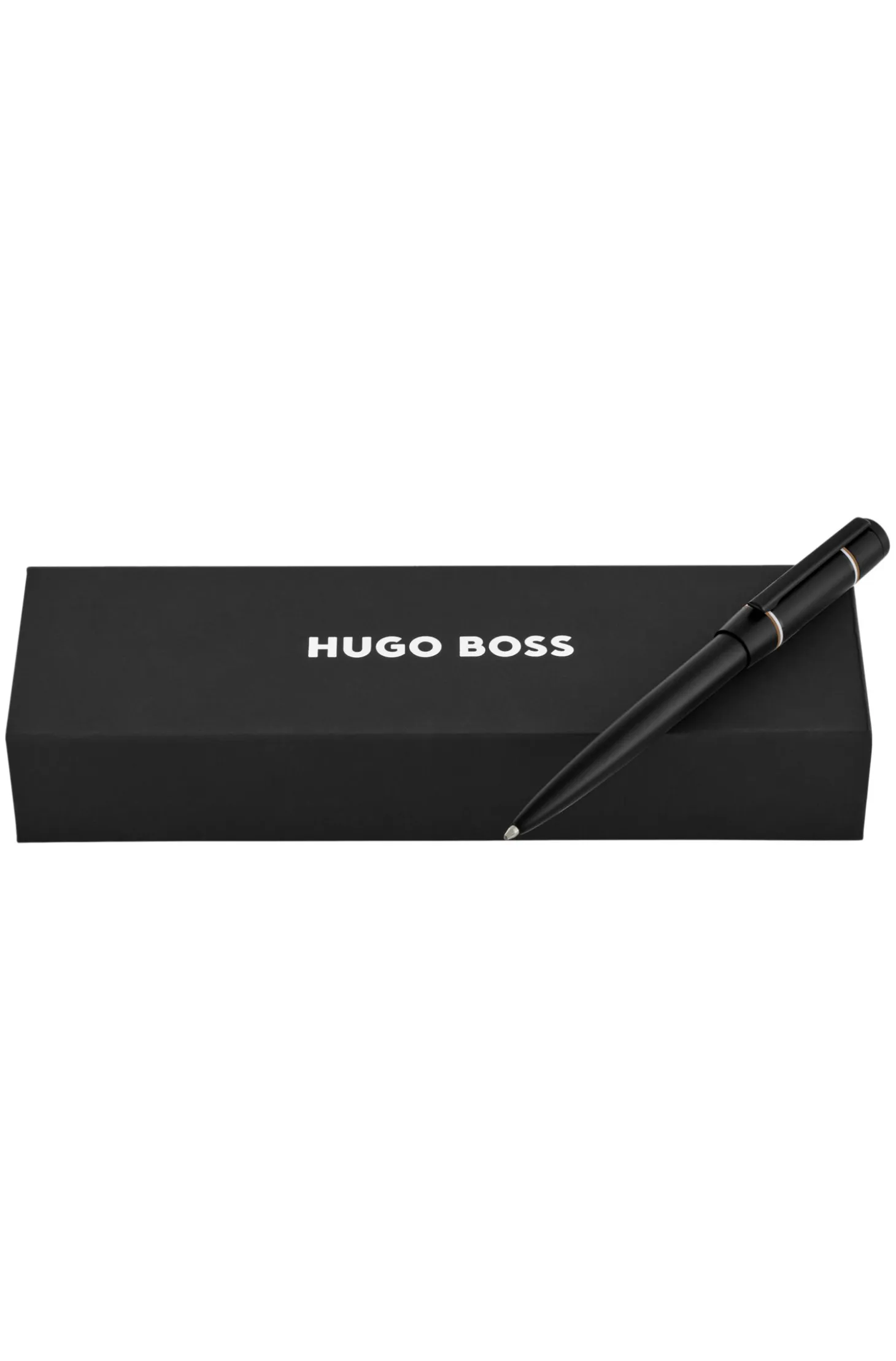 Matte-black ballpoint pen with Double B monogram