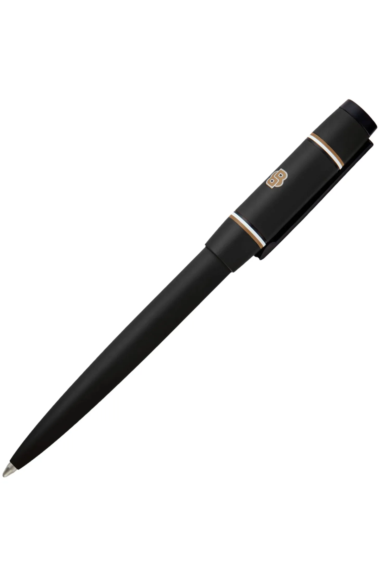 Matte-black ballpoint pen with Double B monogram