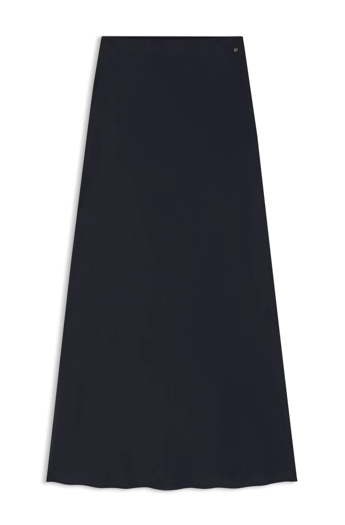 Maxi skirt in crinkle satin