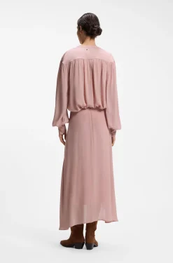 Midi skirt in crepe de chine