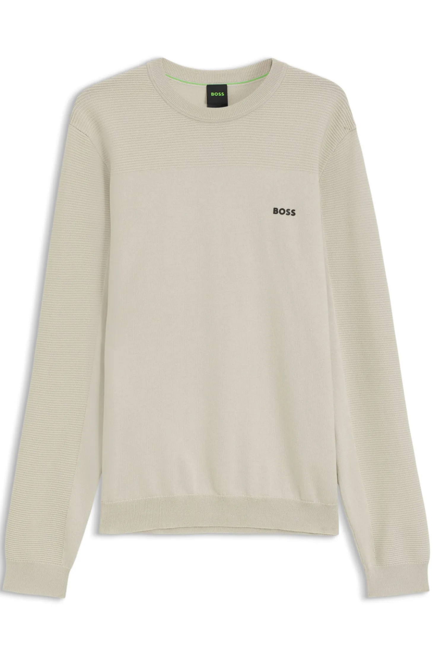 Mixed-structure sweater with moisture management