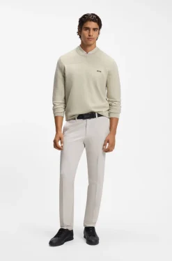 Mixed-structure sweater with moisture management