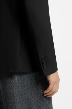 Modern-fit blazer in performance-stretch twill