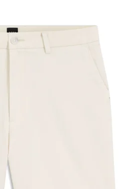 Modern-fit shorts in overdyed stretch-cotton twill