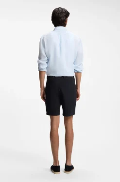Modern-fit shorts in stretch cotton