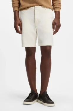 Modern-fit shorts in stretch cotton