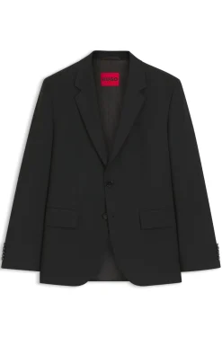 Modern-fit suit jacket in a stretch-wool blend