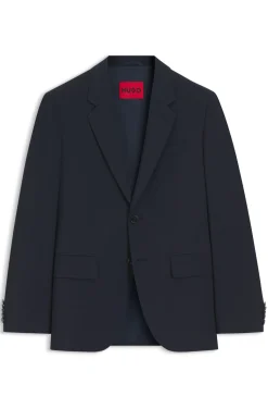 Modern-fit suit jacket in a stretch-wool blend