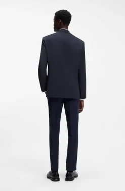 Modern-fit suit jacket in a stretch-wool blend