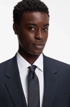 Modern-fit suit jacket in a stretch-wool blend
