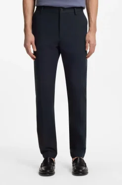 Modern-fit trousers in cotton-blend twill