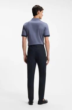 Modern-fit trousers in cotton-blend twill