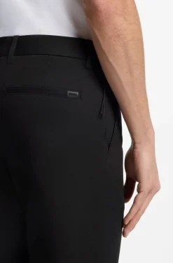 Modern-fit trousers in cotton-blend twill