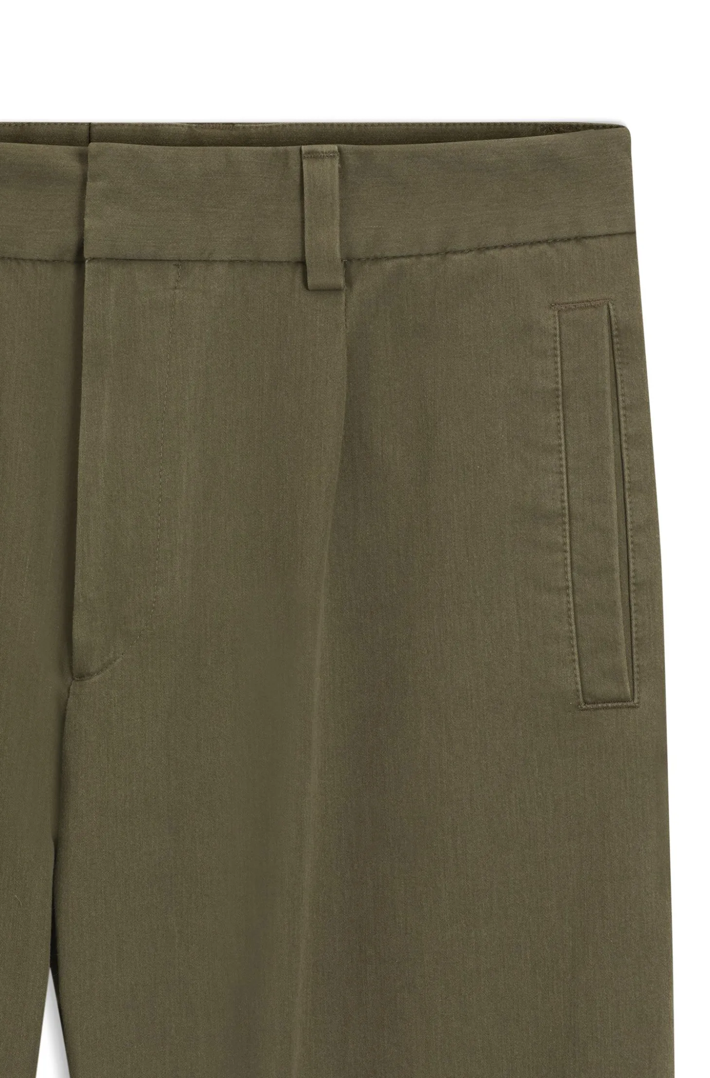 Modern-fit trousers in cotton-blend twill