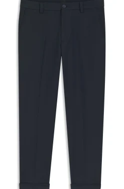 Modern-fit trousers in easy-iron cotton-blend twill
