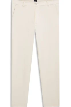 Modern-fit trousers in easy-iron cotton-blend twill
