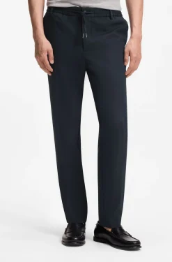 Modern-fit trousers in stretch twill