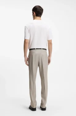 Modern-fit trousers in stretch twill