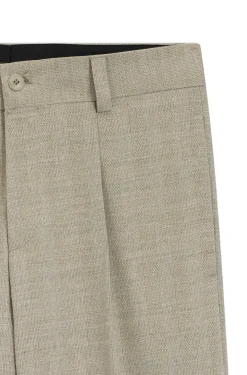 Modern-fit trousers with herringbone weave