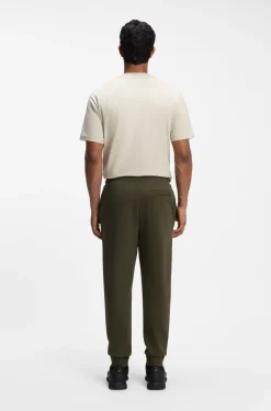 Modern regular-fit trousers in stretch cotton