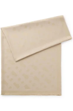 Monogram scarf in modal and wool