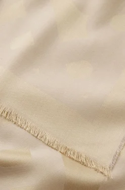 Monogram scarf in modal and wool