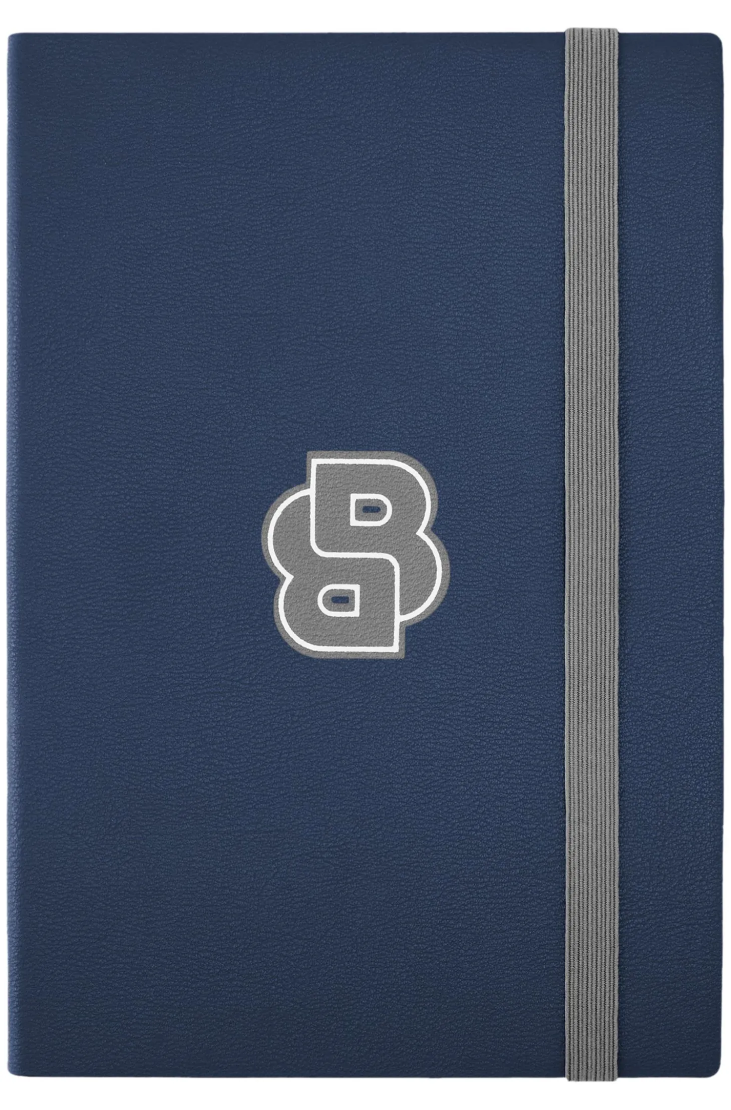 Navy A5 notebook with Double B monogram