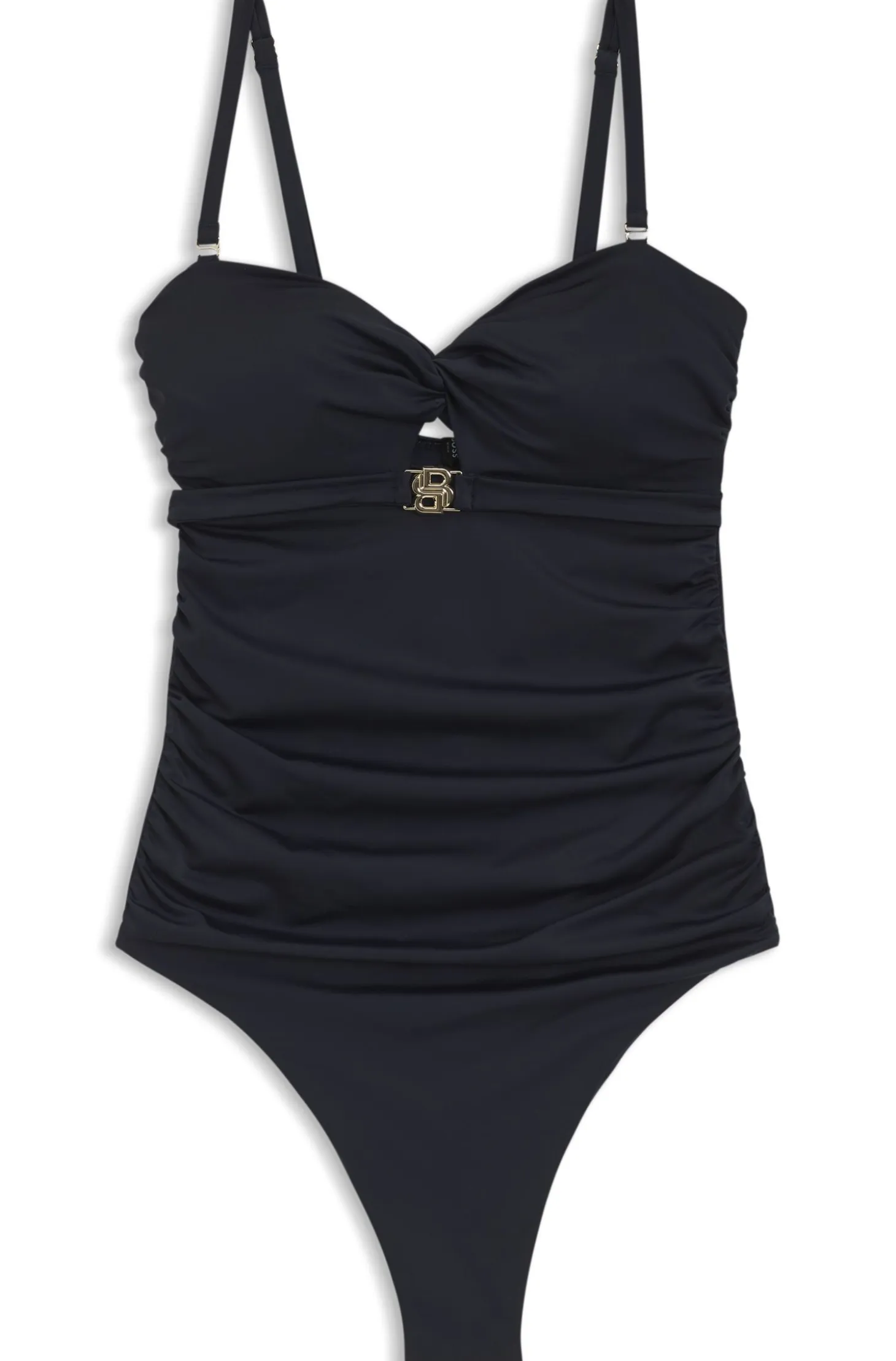 One-piece swimsuit with Double B monogram