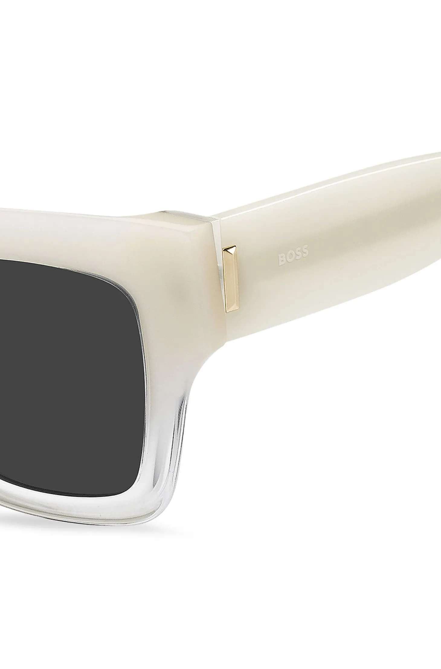 Opal-acetate sunglasses with signature hardware