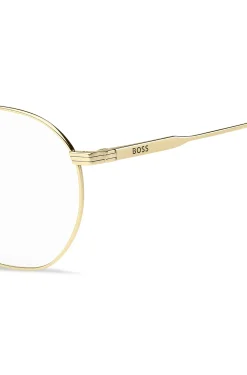 Optical frames in gold-tone titanium