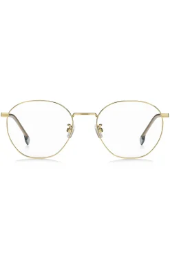 Optical frames in gold-tone titanium